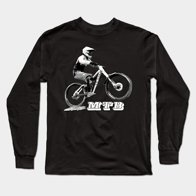 mtb Long Sleeve T-Shirt by rickylabellevie